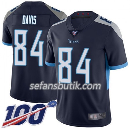 Tennessee Titans Tröjor Corey Davis 84 Nike Navy Blå 100th - Herr Tennessee Titans Tröjor Corey Davis 84 Nike Navy Blå 100th - Herr